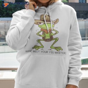 cowboy frog yee master of haw country western toad lover shirt hoodie