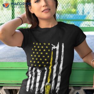 Craft Beer American Flag Usa 4th Of July Brewery America Shirt