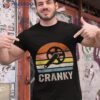 Cranky Vintage Sun Funny Bicycle Lovers Cycling Shirt