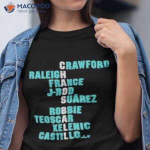 crawford raleigh france j rod suarez robbie teoscar kelenic castillo shirt tshirt