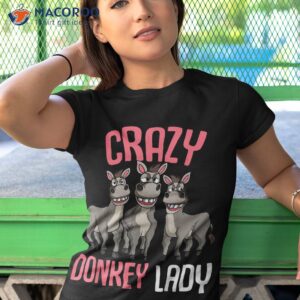 crazy donkey lady lover shirt tshirt 1