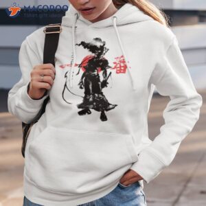 Crimson Afro Black And White Afro Samura Shirt