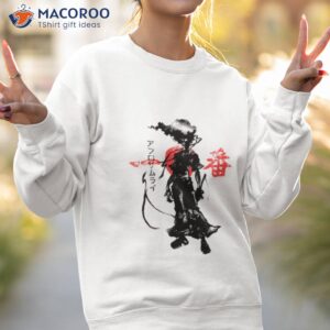 crimson afro black and white afro samura shirt sweatshirt 2