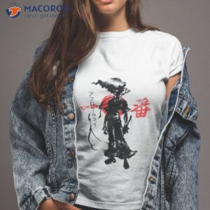 Crimson Afro Black And White Afro Samura Shirt