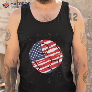 cute american flag soccer 4th of july tee for player shirt tank top