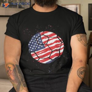 cute american flag soccer 4th of july tee for player shirt tshirt