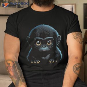 cute baby monkey child safari savannah shirt tshirt