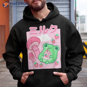 cute cottagecore frog strawberry retro 90s kawaii aesthetic shirt hoodie 1