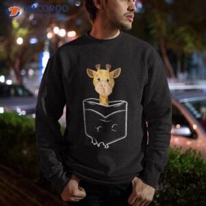 cute giraffe in packet lovers animals costume shirt sweatshirt