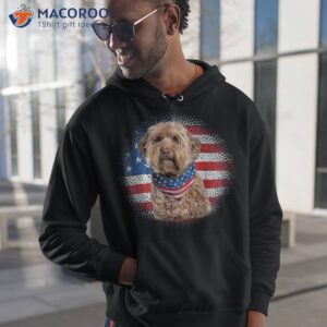 cute goldendoodle dog american flag indepedence day july 4th shirt hoodie 1