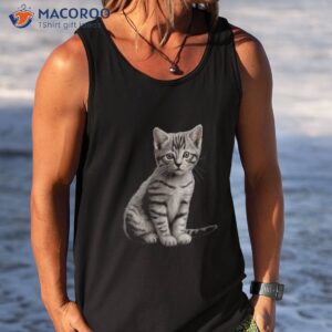 cute grey tabby cat lover kitten shirt tank top