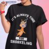 Cute Kawaii Giraffe It’s Always Time For Snorkeling Shirt