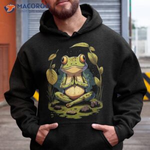 cute meditating frog zen yoga spiritual meditation for shirt hoodie