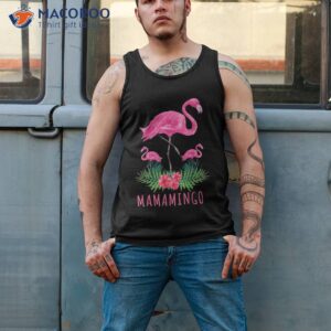 cute mothers day gift funny mom flamingo with kids mamamingo shirt tank top 2