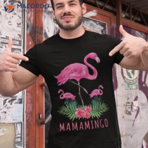 cute mothers day gift funny mom flamingo with kids mamamingo shirt tshirt 1