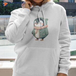 cute penguine with clothes pastel colors unisex t shirt hoodie 2