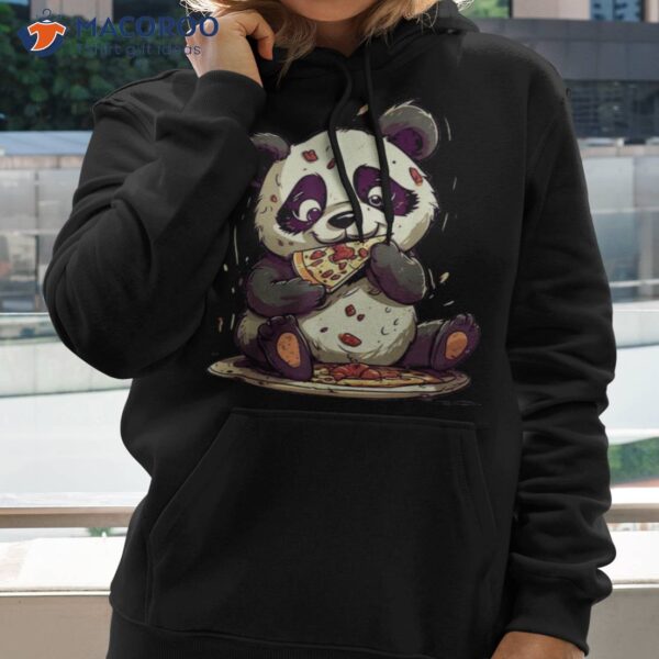 Cute Pepperoni Pizza Panda Bear Calzone Fast Food Teddy Shirt