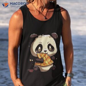 cute pepperoni pizza panda bear calzone fast food teddy shirt tank top