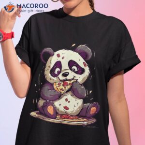 cute pepperoni pizza panda bear calzone fast food teddy shirt tshirt 1 2