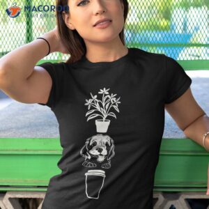 cute plants dog and coffee gardening caffeine puppy lover shirt tshirt 1