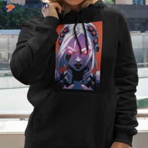 cybergoth girl cyberpunk anime waifu cyber kei raver goth shirt hoodie