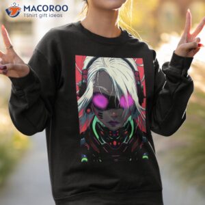 cybergoth girl cyberpunk anime waifu cyber kei raver goth shirt sweatshirt 2