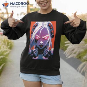 cybergoth girl cyberpunk anime waifu cyber kei raver goth shirt sweatshirt