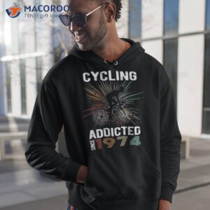 Cycling Addicted 1974 50th Birthday Bicycle Racing Bike Shirt