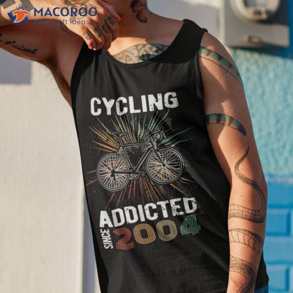 Cycling Addicted 2004 20th Birthday Bicycle Racing Bike Shirt