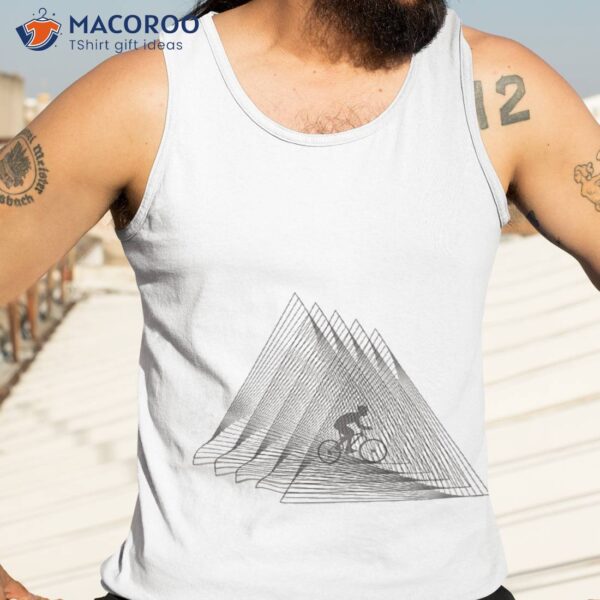 Cyclist In Absorbing Triangles Shirt
