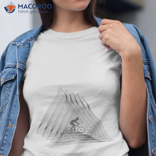 Cyclist In Absorbing Triangles Shirt