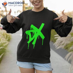 d generation x green neon shirt sweatshirt