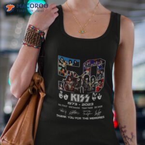 d years of kizz 1973 2023 paul stanley gene simmons thank you for the memories signatures shirt tank top 4