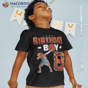 dabbing basketball player 8 years old boy 8th birthday shirt tshirt