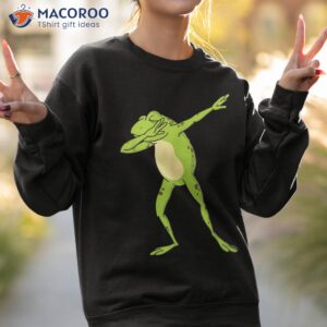 dabbing frog for kids boys amp girls funny animal dance gift shirt sweatshirt 2