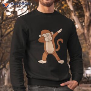 dabbing monkey shirt funny dab gift sweatshirt