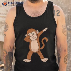 dabbing monkey shirt funny dab gift tank top