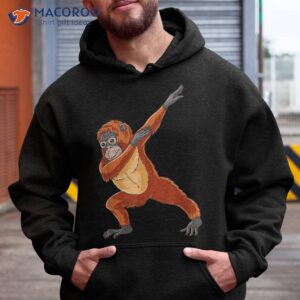 dabbing orangutan for monkey lover shirt hoodie