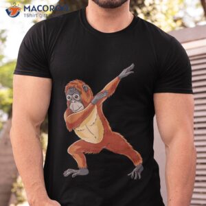 dabbing orangutan for monkey lover shirt tshirt