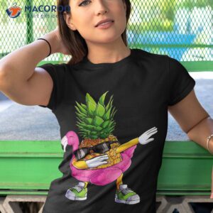 dabbing pineapple flamingo tropical aloha beach hawaiian shirt tshirt 1