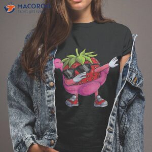 dabbing strawberry flamingo tropical aloha beach hawaiian shirt tshirt 2