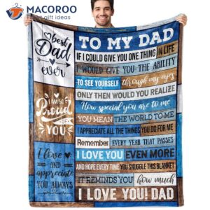 dad birthday gifts for dad from daughter son best christmas dad gifts soft throw blanket 0