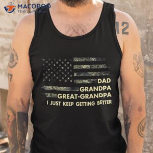 dad grandpa great shirt fathers day flag gift tee tank top