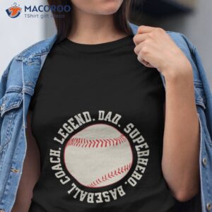 dad superhero baseball coach legend fathers day unisex t shirt tshirt