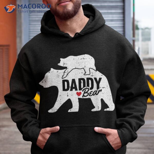 Daddy Bear Fathers Day Cute Baby Cub Papa Dad-a Pops Shirt