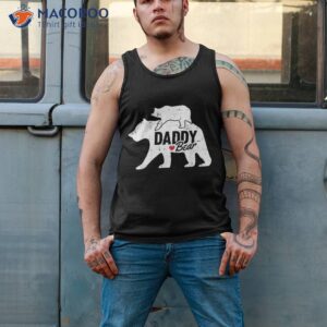 daddy bear fathers day cute baby cub papa dad a pops shirt tank top 2