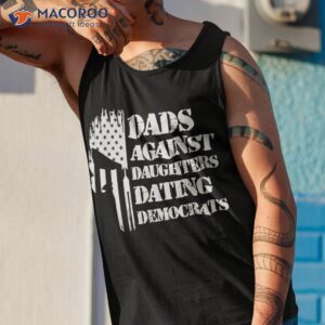 dads against daughters dating democrats patriotic skull shirt tank top 1