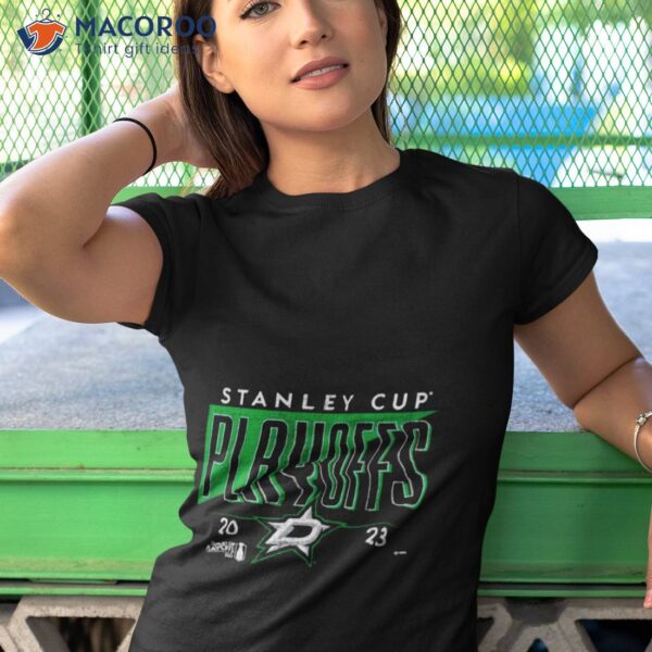 Dallas Stars 2023 Stanley Cup Playoffs Tri Blend Crease Shirt