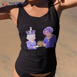 dame edna everage and queen elizabeth ii by james brennan shirt tank top 2 1