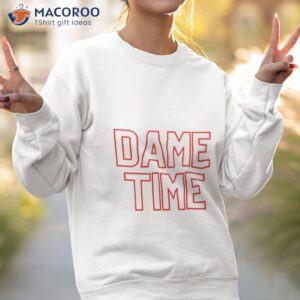 dame time red font star blazers shirt sweatshirt 2